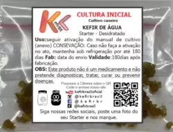COMBO - Kefir de Leite + Kefir de Água + DUAS Tampas de tecido para COPO